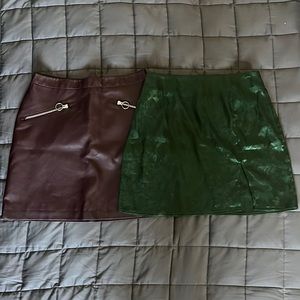 2-pack mini skirts